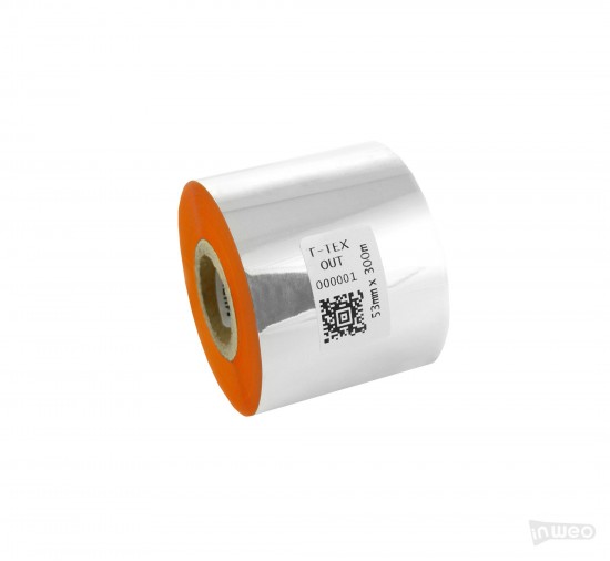 Cinta de termotransferencia de resina naranja para textiles 53x300 OUT