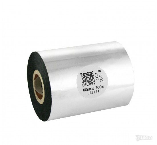 Cinta de transferencia térmica de cera estándar 80 mm x 300 m OUT