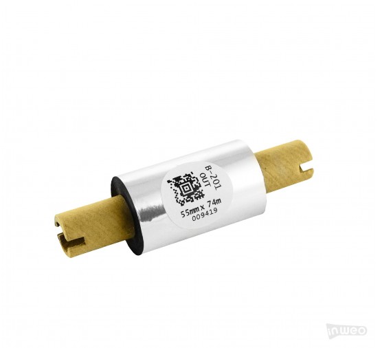 Cinta de transferencia térmica de cera-resina estándar 55 mm x 74 m FUERA