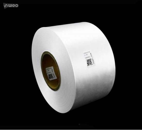 Cinta de satén blanca Premium 100 mm x 200 m