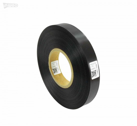 Cinta de satén negra premium 25 mm x 200 m