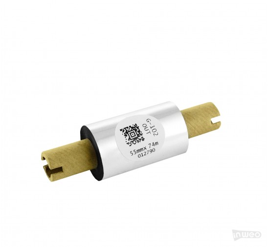 Cinta termotransfer de cera Premium 55 mm x 74 m FUERA