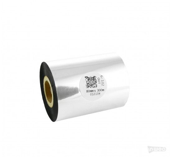 Cinta térmica de transferencia de cera Premium 80 mm x 300 m FUERA