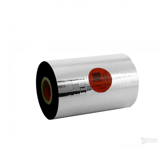 Cinta de transferencia térmica de cera-resina Premium 104 mm x 300 m OUT