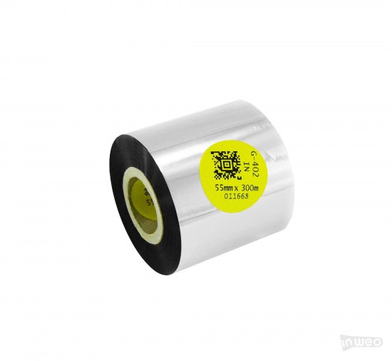 Cinta de termotransfer de Harz para textiles 55 mm x 300 m IN