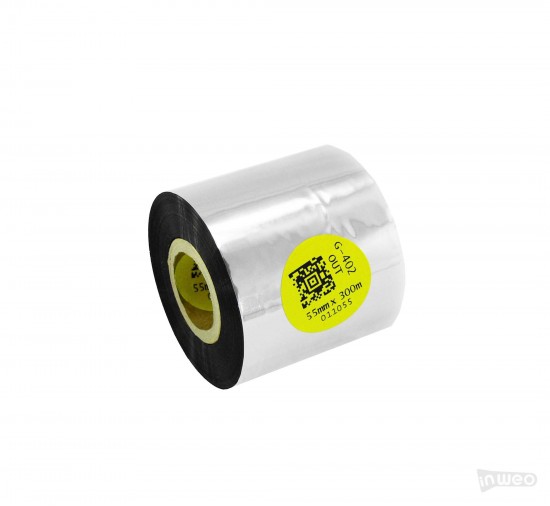 Cinta de termotransferencia de Harz para textiles 55 mm x 300 m OUT