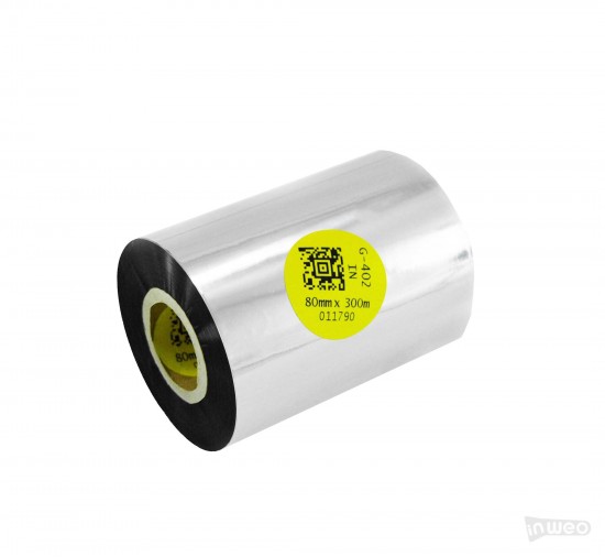 Cinta de transferencia térmica Harz para textiles 80 mm x 300 m IN Cinta de transferencia térmica Harz para textiles 80 mm x 300 m IN