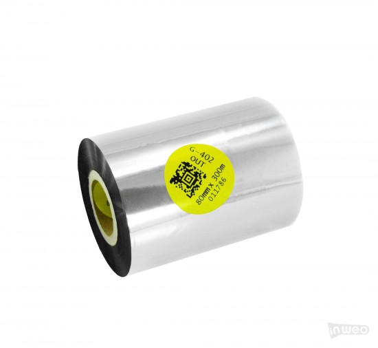 Cinta termotransfer Harz para textiles 80 mm x 300 m OUT Cinta termotransfer Harz para textiles 80 mm x 300 m OUT