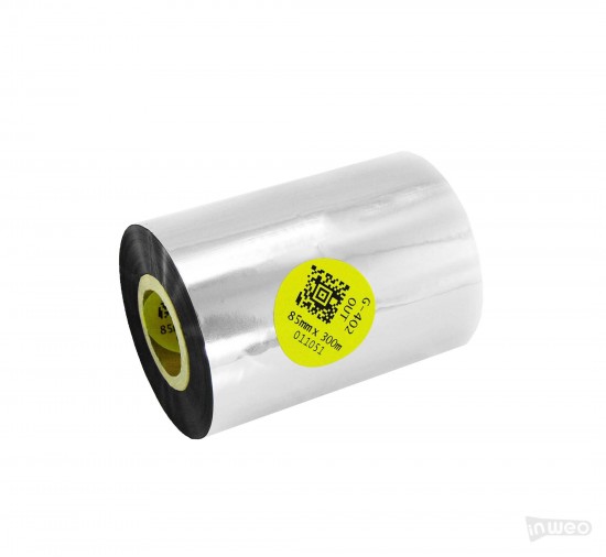 Cinta de termotransferencia Harz para textiles 85 mm x 300 m OUT Cinta de termotransferencia Harz para textiles 85 mm x 300 m OUT