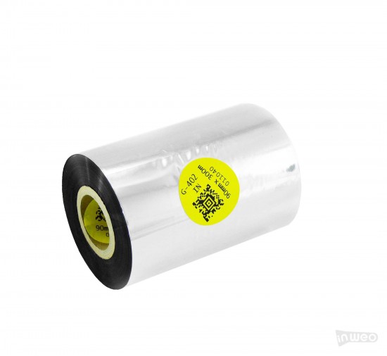 Cinta de transferencia térmica para textiles 90 mm x 300 m IN Cinta de transferencia térmica para textiles 90 mm x 300 m IN
