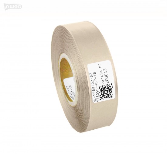 Cinta de satén premium beige 25 mm x 50 m