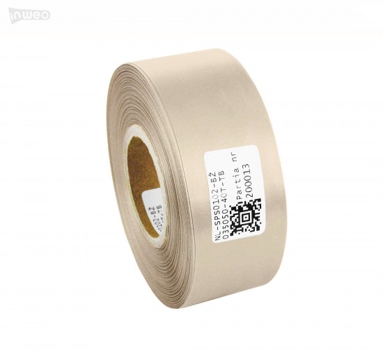 Cinta de satén premium beige 35 mm x 50 m