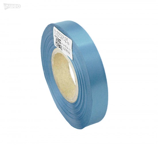 Cinta de satén azul cielo Premium 15 mm x 50 m