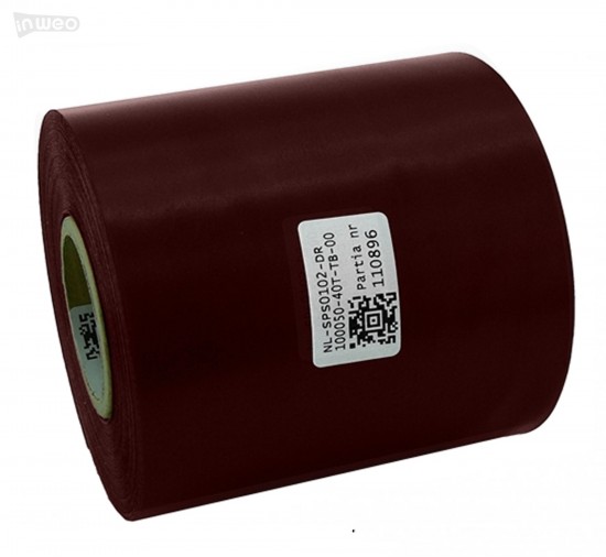 Cinta de satén burdeos Premium 100 mm x 50 m