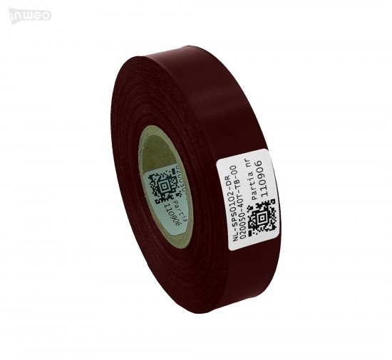 Cinta de satén color burdeos Premium 20 mm x 50 m