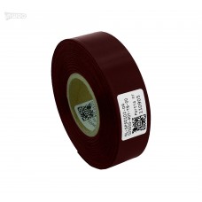 Cinta de satén burdeos premium 25 mm x 50 m