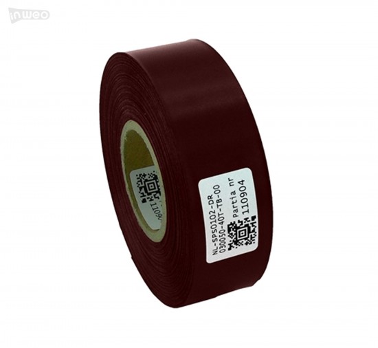 Cinta de satén burdeos premium 30 mm x 50 m