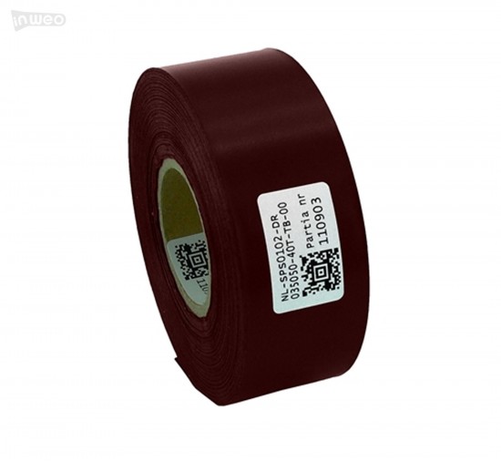 Cinta de satén burdeos Premium 35 mm x 50 m