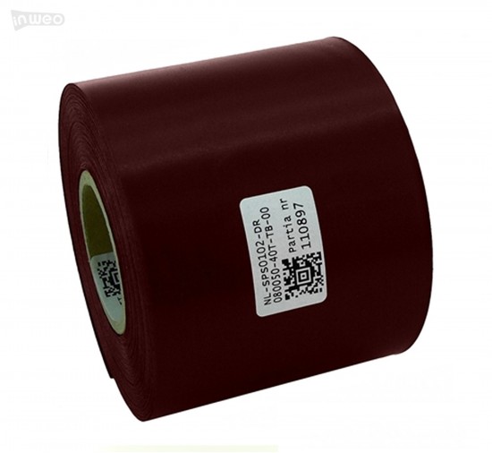 Cinta de satén burdeos Premium 80 mm x 50 m