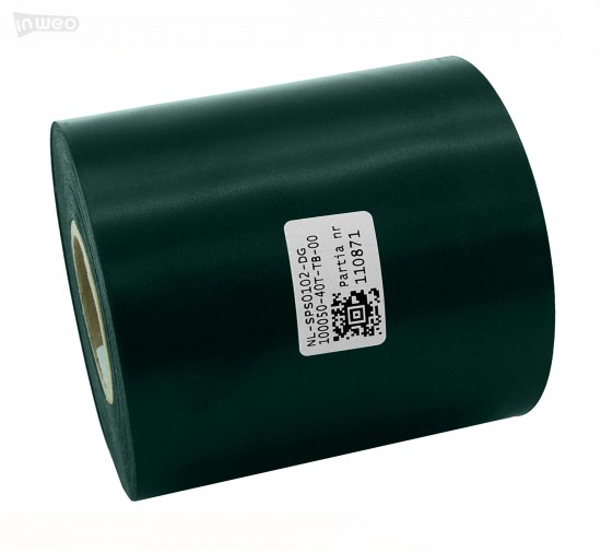 Cinta de satén verde oscuro Premium 100 mm x 50 m