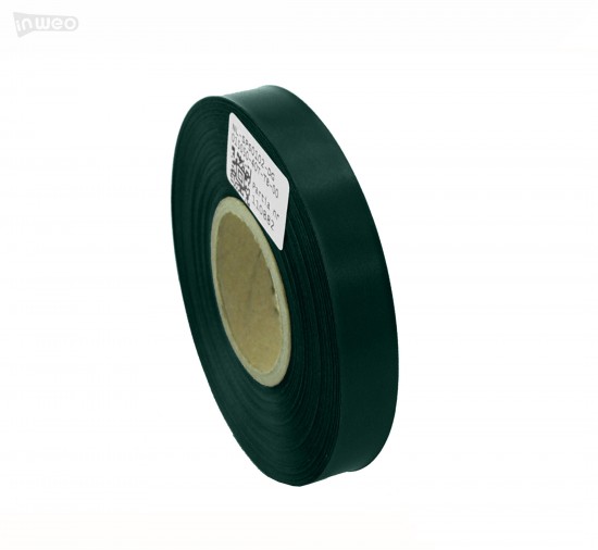 Cinta de satén verde oscuro Premium 15 mm x 50 m