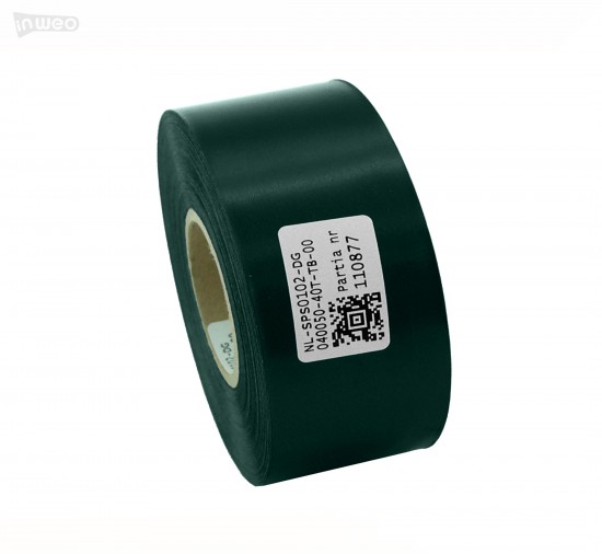 Cinta de satén verde oscuro Premium 40 mm x 50 m