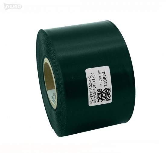 Cinta de satén verde oscuro Premium 60 mm x 50 m