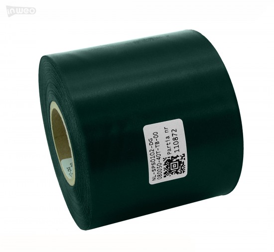 Cinta de satén verde oscuro Premium 80 mm x 50 m