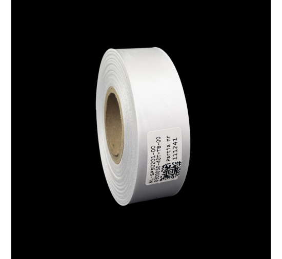 Cinta de satén blanca premium doble cara 30mm x 50m