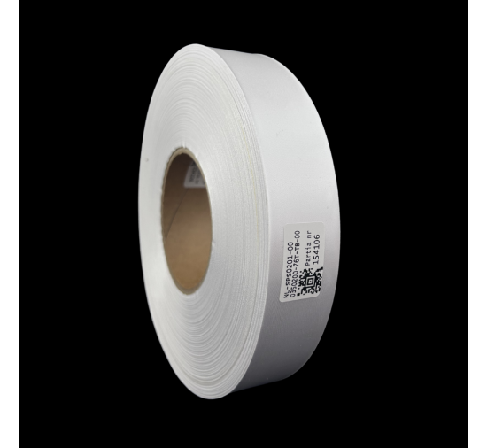 Cinta de satén blanca premium de doble cara 35mm x 200m