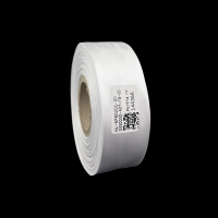 Cinta de satén premium blanca de doble cara 35mm x 50mb
