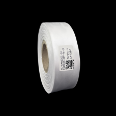 Cinta de satén premium blanca de doble cara 35mm x 50mb