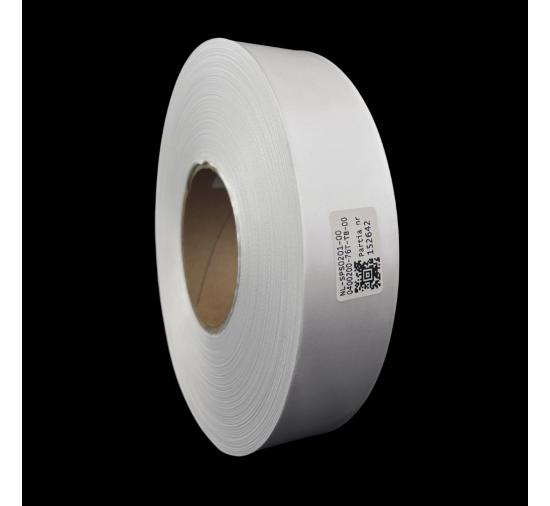 Cinta de satén blanca premium doble cara 40mm x 200m