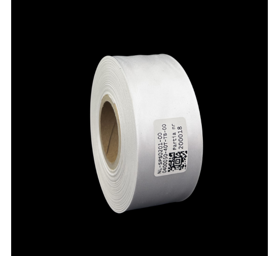 Cinta de satén blanca premium doble cara 40mm x 50m