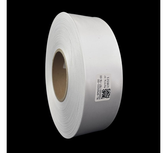 Cinta de satén blanca premium doble cara 50mm x 200m