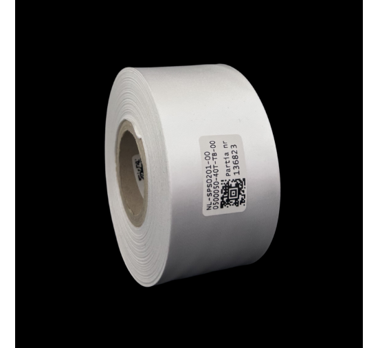 Cinta de satén blanca premium doble cara 50 mm x 50 m