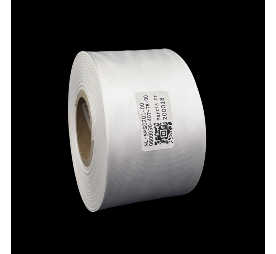 Cinta de satén blanca premium doble cara 60 mm x 50 m