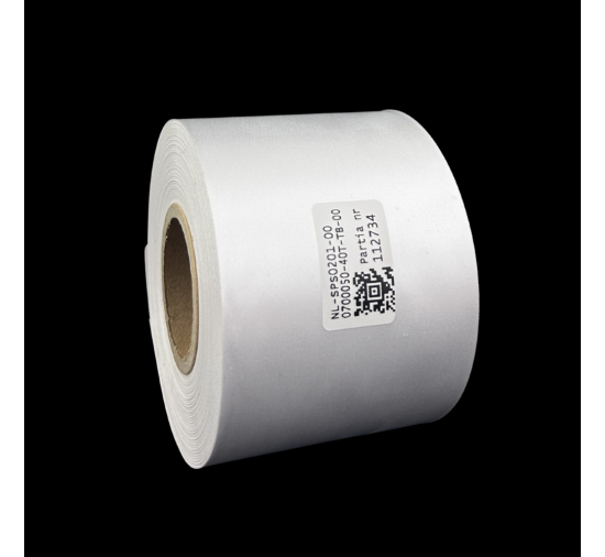 Cinta de satén blanca premium doble cara 70mm x 50m