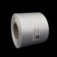 Cinta de satén premium blanca de doble cara 80mm x 50m
