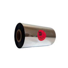 Cinta de transferencia térmica E-222, resina-cera premium, 110 mm x 300 m, para exterior.