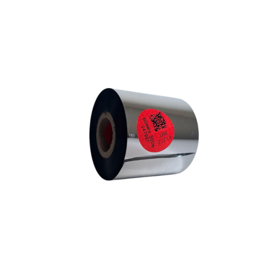 Cinta de transferencia térmica E-222, resina-cera premium, 60 mm x 300 m, para exteriores.