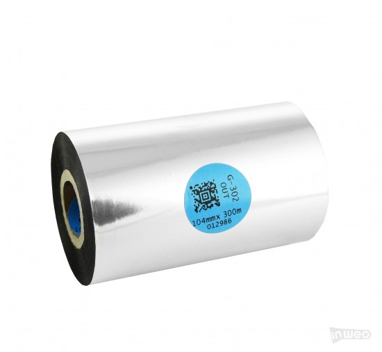 Cinta de transferencia térmica Harz Premium 104 mm x 300 m FUERA