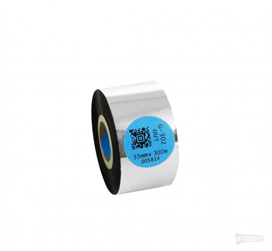 Cinta termotransferencia Harz Premium 35 mm x 300 m FUERA