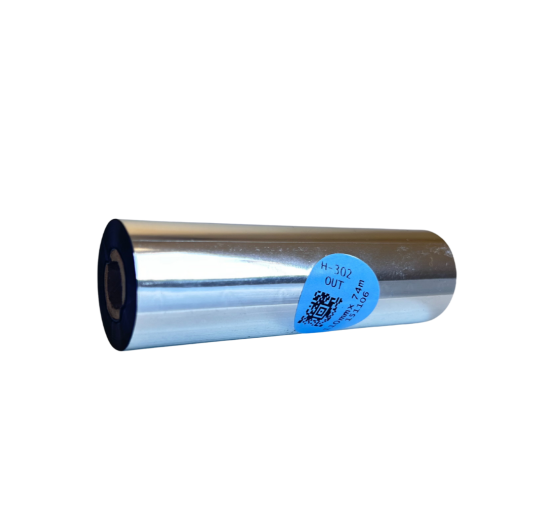 Cinta de transferencia térmica de resina premium H-302, 110 mm x 74 m, OUT.
