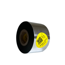 Cinta de transferencia térmica de resina H-402 para etiquetas de película de 40 mm x 300 m, tipo OUT.