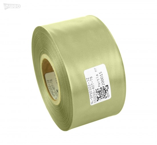 Cinta de satén premium verde claro 50 mm x 50 m Cinta de satén premium verde claro 50 mm x 50 m