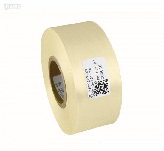 Cinta de satén premium color crema 40 mm x 50 m