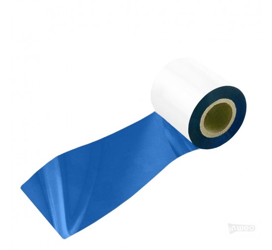 Cinta de transferencia térmica de resina metálica azul para películas 55x150 OUT