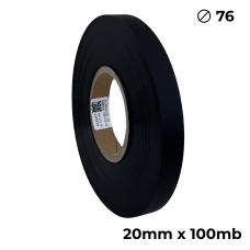 Poliuretano doble cara negro mate 20mm x 100m premium