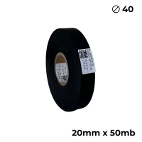 Poliuretano doble cara negro mate 20mm x 50m premium